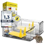 Heimwert Lebendfalle Maus Mausefalle 2erSet - mit Wasser Speicher + Köderbox +...