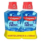 Colgate Mundspülung Ice Fresh 6x500 ml – für sofortige & anhaltende Frische – antibakterielle...