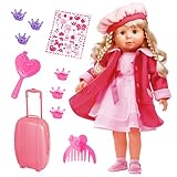 Bayer Design 94635AA Funktionspuppe Charlene Interactive mit Haaren und Schlafaugen, spricht und...