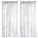 2 Stück Fadenvorhang Insektenschutz, 100x200 cm Fadengardine, Türvorhang Fadenvorhang,...