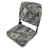 Luocute Klappbarer Bootssitz, Gepolsterter Ethenyl-Bootsstuhl in Marinequalität mit Niedriger...