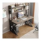 Büro-Schreibtisch, PC-Tisch, Schreibtisch für Zuhause, Hutch, All-in-One-Tisch mit Löchern,...