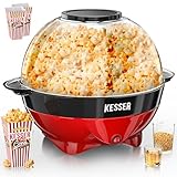 KESSER® Popcornmaschine Groß 800W | Popcorn-Maker 5,5l Inhalt mit Antihaftbeschichtung Deckel &...