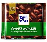 RITTER SPORT Nuss-Klasse Ganze Mandel, 100 g, Vollmilchschokolade mit gerösteten, ganzen Mandeln...