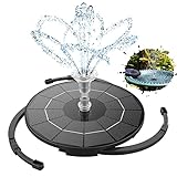 AISITIN Solar Springbrunnen mit 3.5W DIY Abnehmbares Sonnenkollektor, Solar Teichpumpe 2024 Upgrade,...