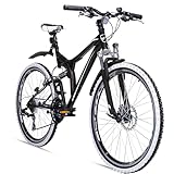 Bergsteiger Phoenix 26 Zoll Mountainbike, geeignet ab 160 cm, Scheibenbremse, Licht, Schutzblech, 21...