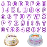 80 Stk Fondant Ausstecher Set, Buchstaben Ausstecher für Fondant Ausstecher Buchstaben, Buchstaben...