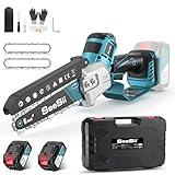 SEESII 6 & 8 Zoll Mini Kettensäge 8000 mAh, 900 W Brushless Motor Akku Kettensäge, Automatische...