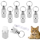 6 Stück Personalisierte Adressanhänger für Hunde Katzen, Hundehalsbandanhänger mit...