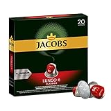 Jacobs Kaffeekapseln Lungo Classico, Intensität 6 von 12, 20 Nespresso®* kompatible Kapseln, 10 x...