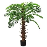 vidaXL Künstliche Palme Cycas mit Topf Kunstpflanze Kunstbaum Zimmerpflanze Dekopflanze...