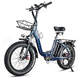 HANEVEAR Elektrofahrräder 20 Zoll E Bike Klapprad Pedelec 24Ah/48V Lithium-Akku | bis zu 140km,...