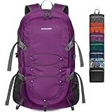 BECOJADDE Wanderrucksack Herren Damen 40L Ultraleichter Faltbarer Rucksack Wasserdichter...