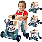 Laufwagen, 3-in-1 Baby Spiel Laufwagen, Abnehmbarer Baby Walker mit Lerninhalten, Musik Für Kinder...