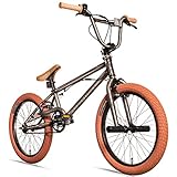 Bergsteiger Halifax 20 Zoll BMX, Fatbike, 360° Rotor-System, Freestyle, 2 Stahl Pegs, Kettenschutz,...