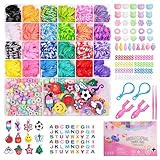 JHWELRG1900+ Loom Bänder Set, 24 Rastern Gummis Bänder Starter Set,DIY Gummibänder für...