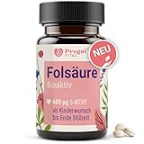 Folsäure 400µg - L-5-MTHF Folsäure Kinderwunsch und Schwangerschaft* - hochdosiert, optimal...