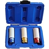 S&R Kraft-Schoneinsätze Set 1/2' – 17-21 mm für Alu-Felgen, Radschrauben & Radmuttern –...