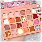 Qing beauty palette 24 Farben Erdbeer-Mädchen-Lidschatten-Palette Glitzer Perlglanz Wasserdicht...