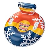 LuckyBoy Snow Tube Aufblasbarer Schneeschlitten Schneespielzeug für Kinder und Erwachsene...