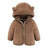 Generisch Neugeborenes Baby Jungen Jacke Bärenohren Kapuzen Kinder Geschenk Schneeanzug Walkjacke...