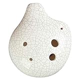 Tbkoeudhg Harmony 6 Holes Sopran C Keramik Okarina - Geschickt, Leicht zu Erlernen, Gut für...