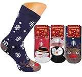 Damen Jungen Mädchen Socken I Wintersocken (6 Paar) Damen Mädchen Socken Vollfrottee I für...