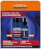 L'Oréal Men Expert Pflegeset gegen Falten für Männer, Geschenkset mit Anti-Aging Gesichtscreme...