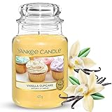 Yankee Candle Duftkerze im großen Jar, Vanilla Cupcake, Brenndauer bis zu 150 Stunden