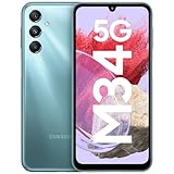 Samsung Galaxy M34 5G (Wasserfallblau, 6 GB, 128 GB), 120 Hz SamOLED-Display, 50 MP Triple No Shake...