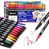Artecho Dual Brush Pen Set 72 Farben, Filzstifte Dicke und Dünne, Pinselstifte set, Stifte für...