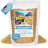 EWL Naturprodukte Wasserflöhe getrocknet, 625ml (100g) Fischfutter Aquarium, Daphnia,...