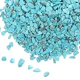 VANZACK Türkisfarbener Naturstein Kies 5 7mm 2 X 100g Beutel Aquariumsubstrat Dekokies für...