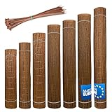 Wicker garden Weidenmatte 80 x 260 cm - natürlicher Sichtschutz für Garten, Balkon und Terrasse,...