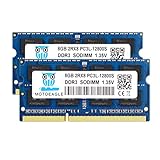 motoeagle 16GB Kit (2x8GB) DDR3L 1600 MHz SODIMM PC3 PC3L 12800S 8GB 204-Pin 2Rx8 DDR3 1600MHz...