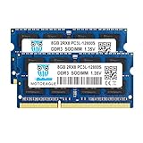 16GB Kit (2x8GB) DDR3L 1600 MHz SODIMM PC3 PC3L 12800S 8GB 204-Pin 2Rx8 DDR3 1600MHz Unbuffered...