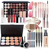 Professionelles Make-up Sets, MKNZOME 32St Schminkset Schminkkoffer Mädchen Gefüllt Frauen Makeup...