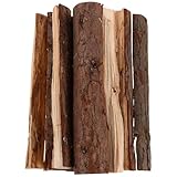 OSOLADY 10 Mini-Brennholz-Dekorationsscheite – Getrocknete Holzscheite zum Gärtnern und Grillen...