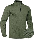 TACVASEN Winterpullover Herren Pullover Half Zip Microfleece Laufshirt Langarm Sport Warme Tops...