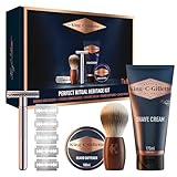 King C. Gillette Geschenkset, Optimal Ritual Heritage Set für Männer, Tägliche Bartpflege —...