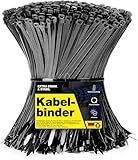 100x Kabelbinder schwarz Cable Ties Set - kurz & lang - Zip ties reißfest & UV beständig - diverse...