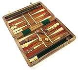 Fair trade Wooden Folding 10 Backgammon set by Purity