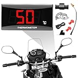 Motorrad Digital Thermometer Instrumente Wassertemperatur Temperatur Digitalanzeige Meter Gauge...