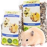 Mixerama Mittelhamster Basismischung - artgerechtes Hamsterfutter für Goldhamster Teddyhamster...