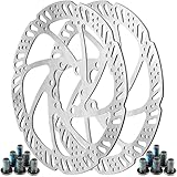 2 Stück Fahrrad Bremsscheibe, Fahrrad Scheibenbremsen, Centerlock Werkzeug Bremsscheibe mit 160mm...