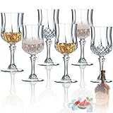 Rliocvhe Schnapsgläser 5cl, Schnapsgläser-Set 6, Likörglas mit Stiel, Klares Sherryglas,für...