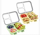 2 Lunch Box, Brotzeitbox, 850ml Frühstücksbox Vesperdose Mit Besteck, Bento-Box, Lunchbox Mit...