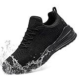 LARNMERN Wasserdicht Schuhe Laufschuhe Herren Sportschuhe Kochschuhe rutschfeste Turnschuhe Fashion...