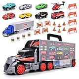 Dickie Toys Cleverer Autotransporter-der 62 cm Lange LKW sorgt gleichzeitig für Ordnung&großen...