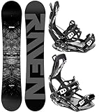 RAVEN Snowboard Set: Snowboard Mystic + Bindung Fastec FT360 Black (170 cm Wide + FT360 Black XL)